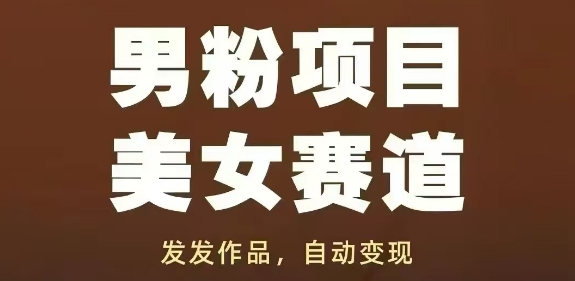 男粉项目美女赛道，发发作品，轻松获流自动变现9-91创业网